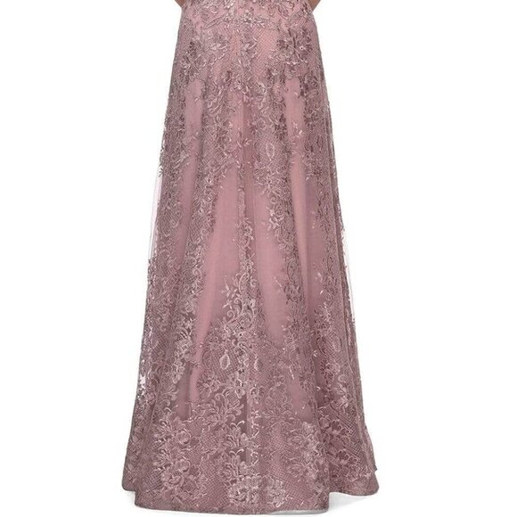 NWT La Femme 27935SC Mother of the Bride Dress Mauve Size 10 - Picture 4 of 8